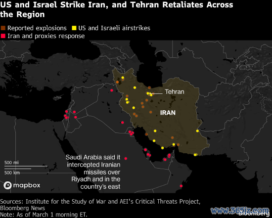 3月2日，以色列空袭黎巴嫩提尔的地点