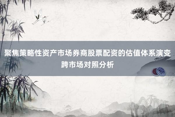 聚焦策略性资产市场券商股票配资的估值体系演变跨市场对照分析
