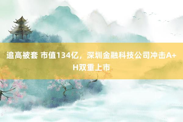 追高被套 市值134亿，深圳金融科技公司冲击A+H双重上市
